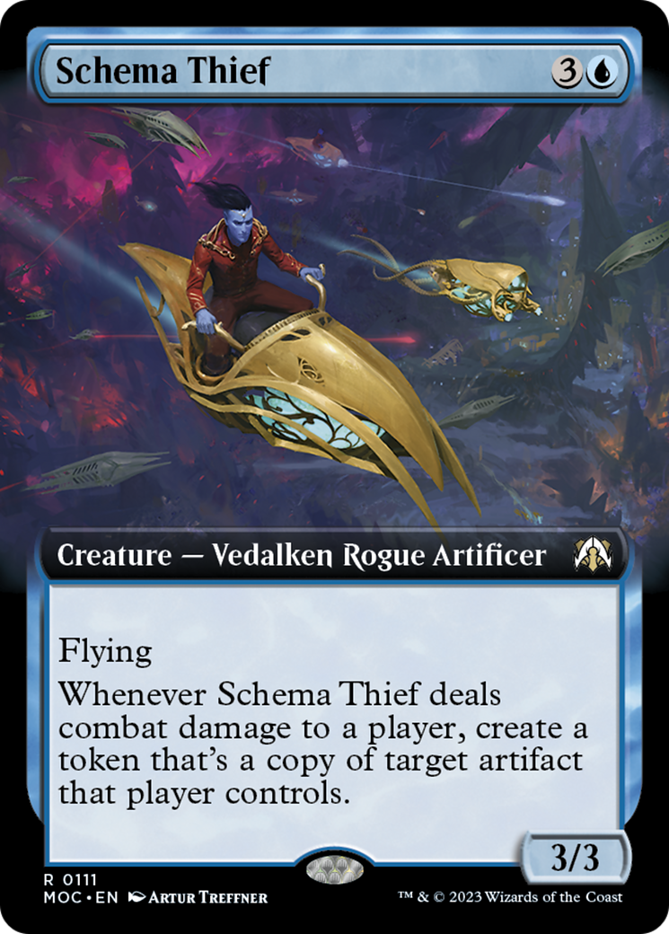 Schema Thief (Extended Art) [March of the Machine Commander] - Magic: The Gathering - Card Brawlers | Quebec | Canada |