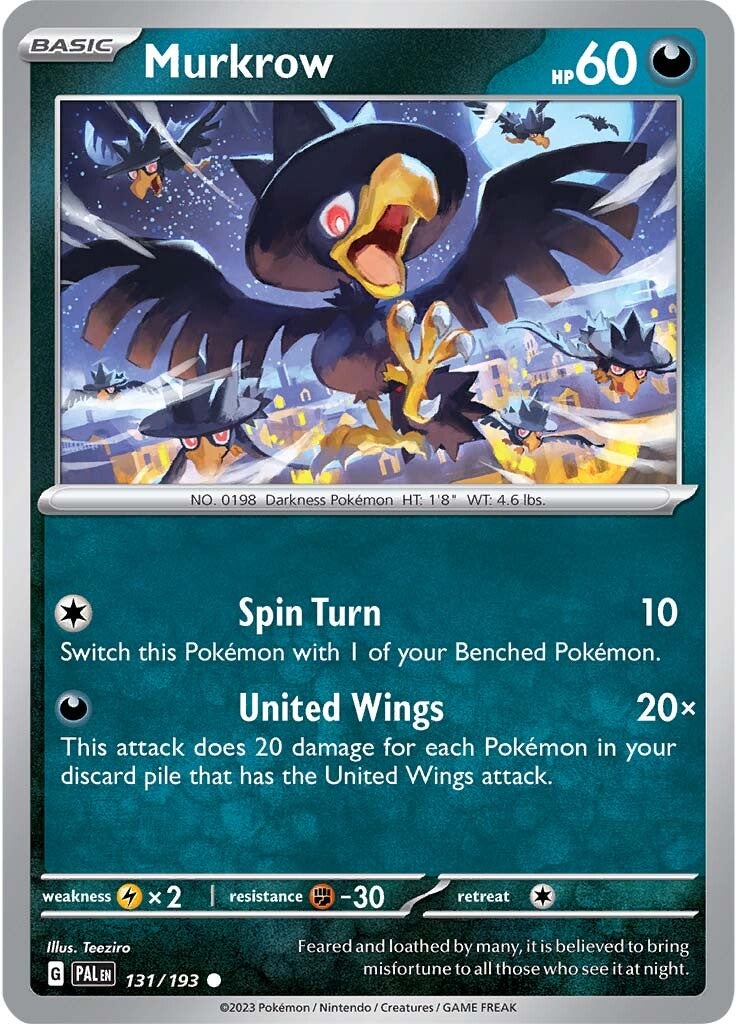Murkrow (131/193) [Scarlet & Violet: Paldea Evolved] - Pokémon - Card Brawlers | Quebec | Canada |