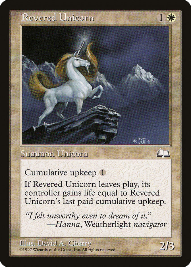 Revered Unicorn [Weatherlight] - Magic: The Gathering - Card Brawlers | Quebec | Canada |