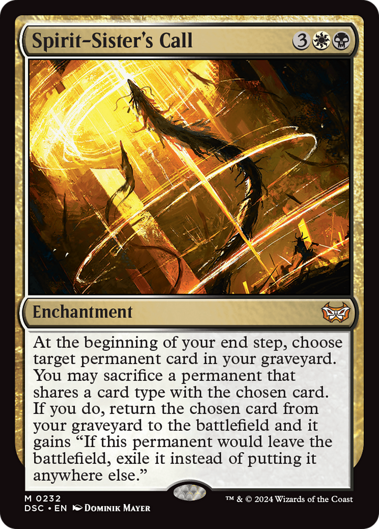 Spirit-Sister's Call [Duskmourn: House of Horror Commander] - Magic: The Gathering - Card Brawlers | Quebec | Canada |