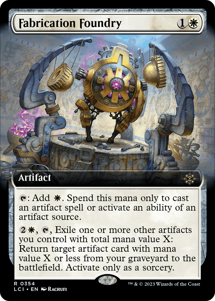 Fabrication Foundry (Extended Art) [The Lost Caverns of Ixalan] - Magic: The Gathering - Card Brawlers | Quebec | Canada |