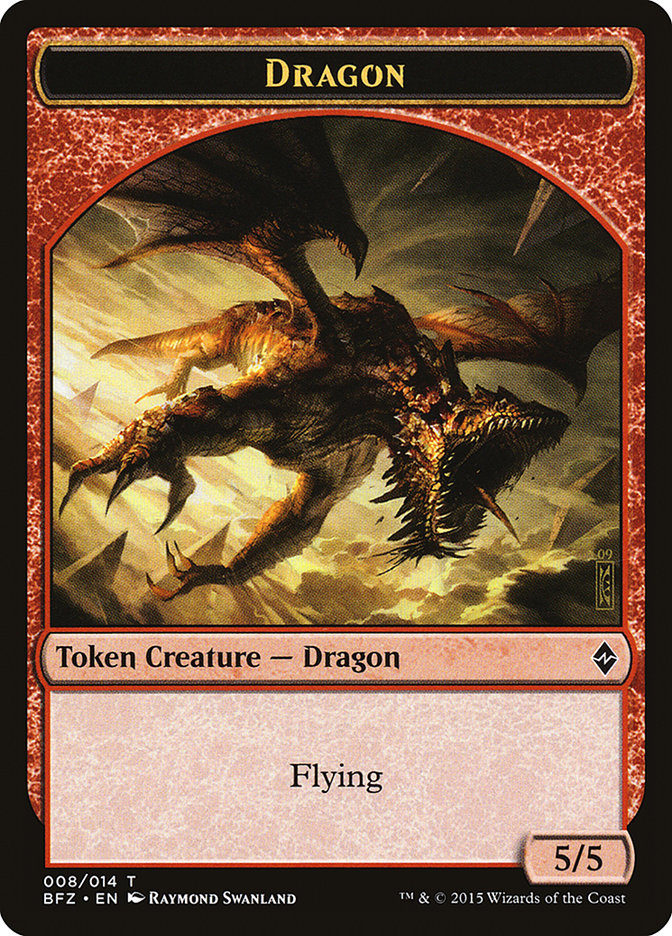 Dragon Token [Battle for Zendikar Tokens] - Magic: The Gathering - Card Brawlers | Quebec | Canada |