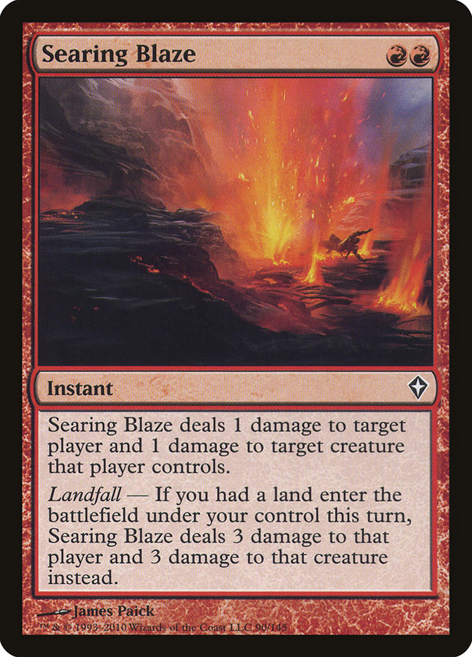Searing Blaze [Worldwake] - Magic: The Gathering - Card Brawlers | Quebec | Canada |