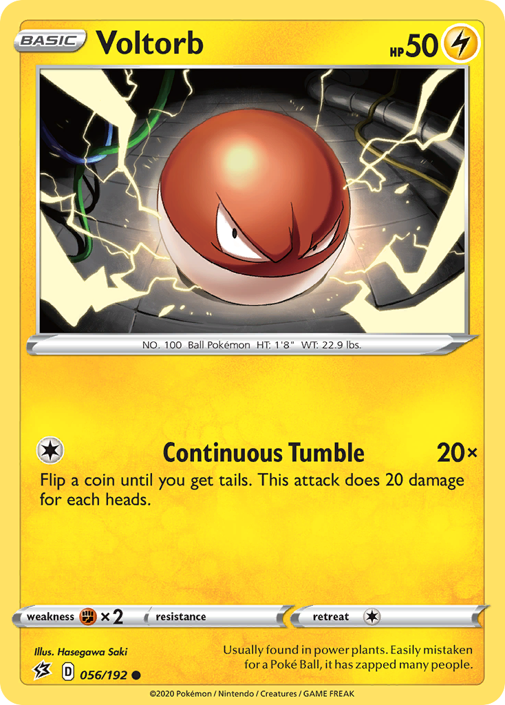 Voltorb (056/192) [Sword & Shield: Rebel Clash] - Pokémon - Card Brawlers | Quebec | Canada |