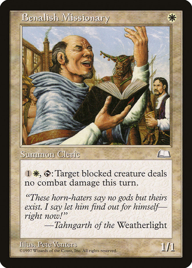Benalish Missionary [Weatherlight] - Magic: The Gathering - Card Brawlers | Quebec | Canada |