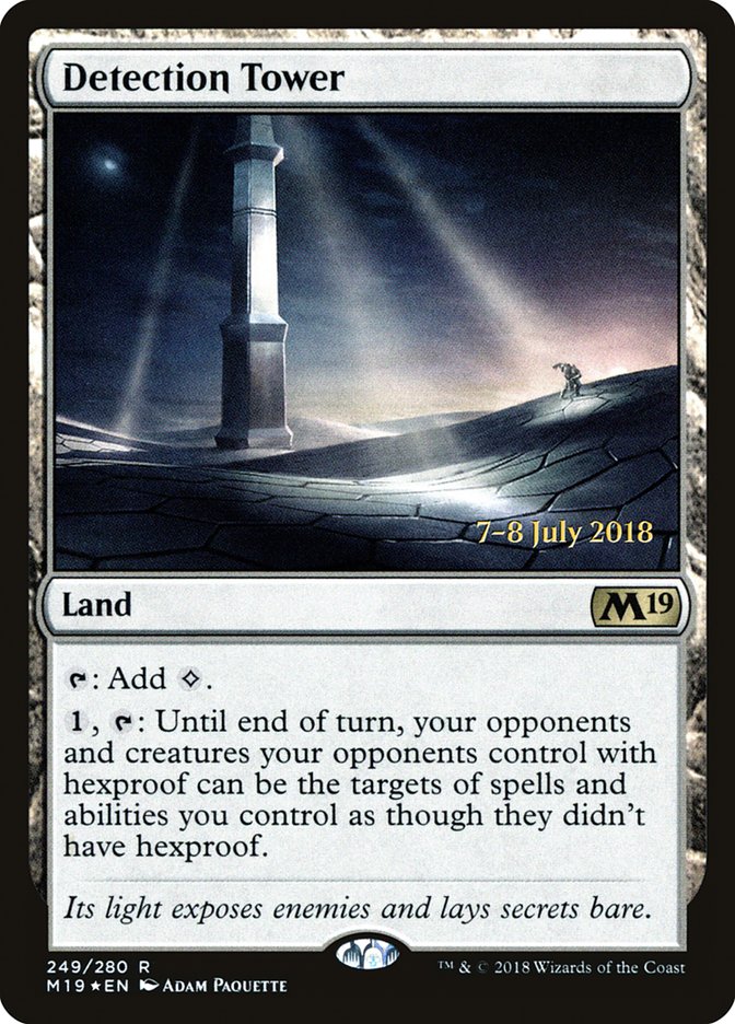 Detection Tower [Core Set 2019 Prerelease Promos] - Magic: The Gathering - Card Brawlers | Quebec | Canada |