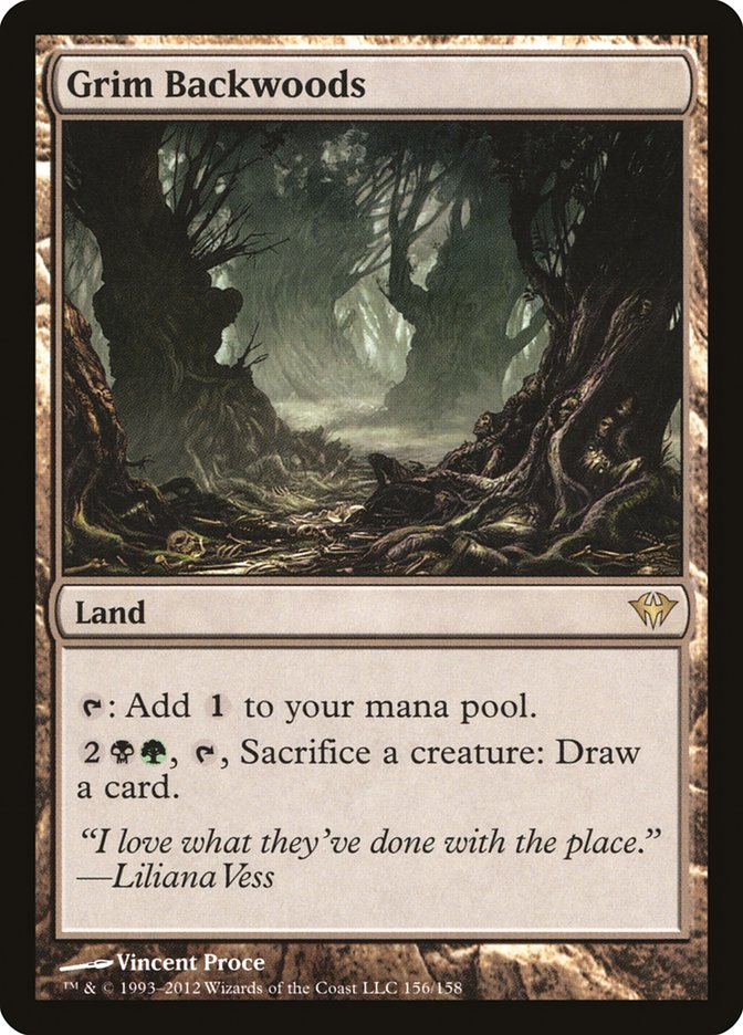 Grim Backwoods [Dark Ascension] - Magic: The Gathering - Card Brawlers | Quebec | Canada |