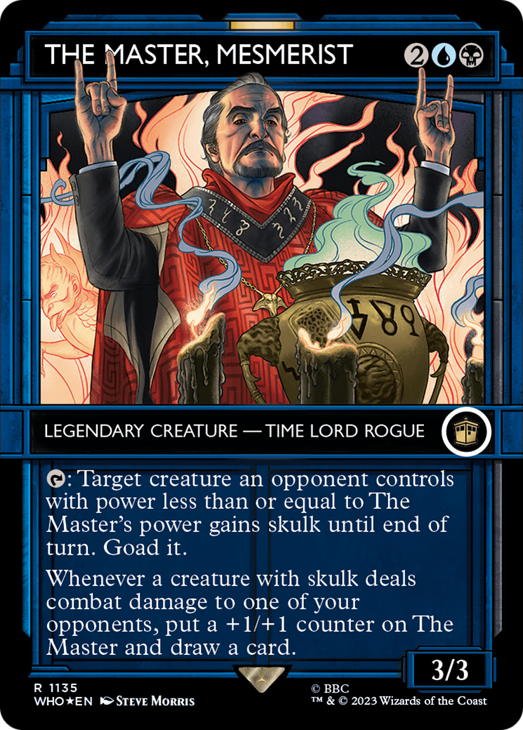 The Master, Mesmerist (Showcase) (Surge Foil) [Doctor Who] - Magic: The Gathering - Card Brawlers | Quebec | Canada |
