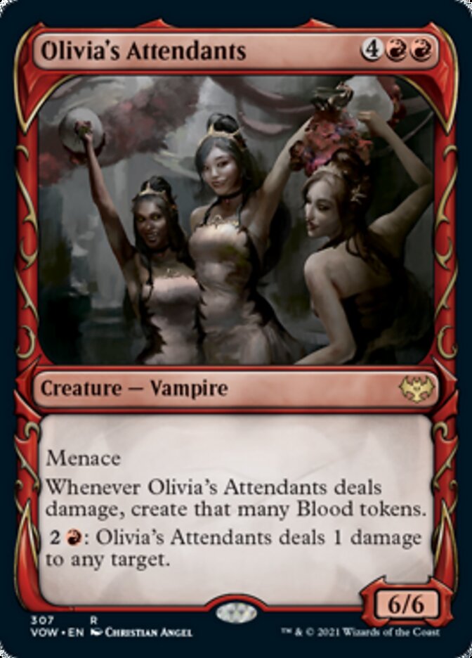 Olivia's Attendants (Showcase Fang Frame) [Innistrad: Crimson Vow] - Magic: The Gathering - Card Brawlers | Quebec | Canada |