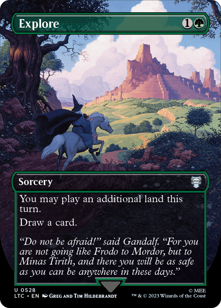Explore (Borderless) [The Lord of the Rings: Tales of Middle-Earth Commander] - Magic: The Gathering - Card Brawlers | Quebec | Canada |