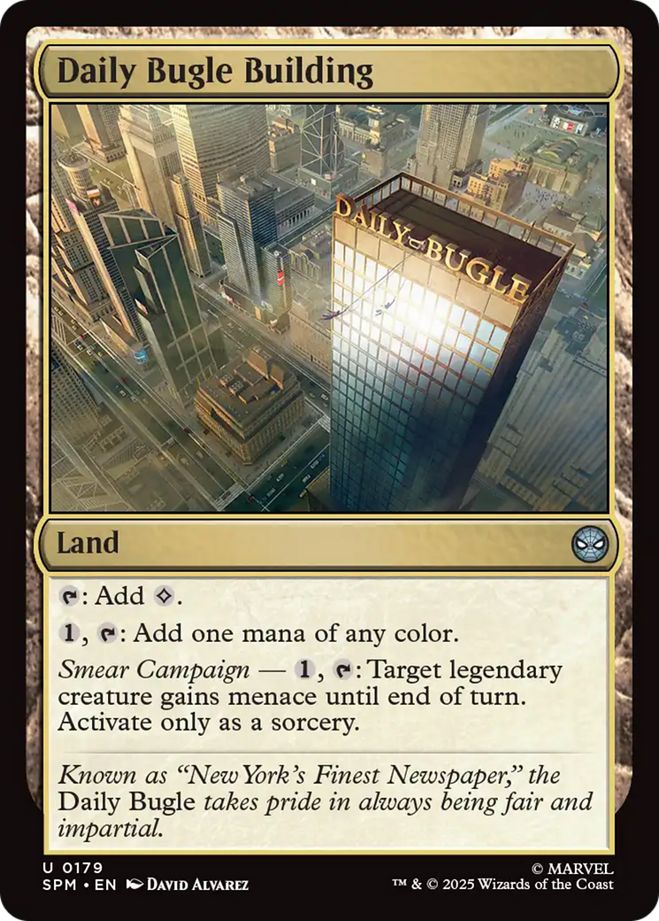 Daily Bugle Building [Marvel's Spider-Man] - Magic: The Gathering - Card Brawlers | Quebec | Canada |