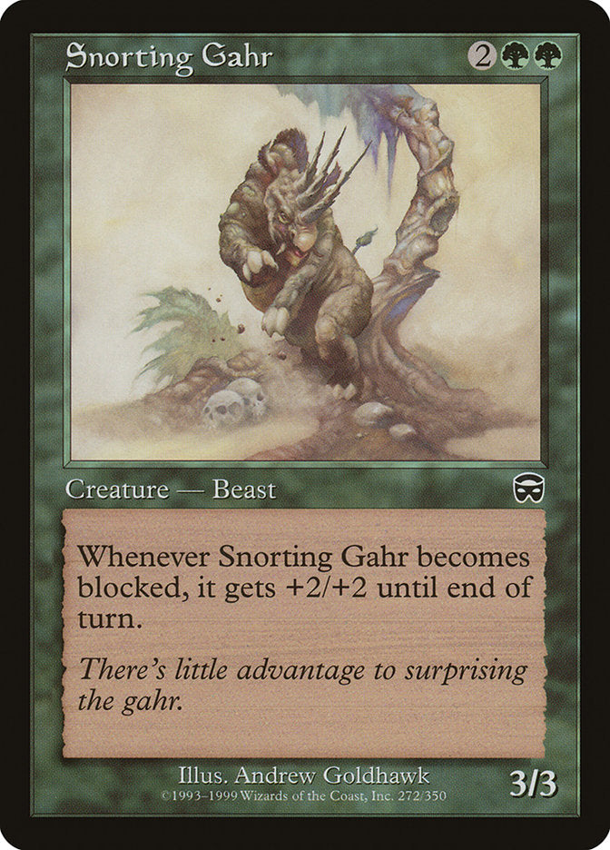 Snorting Gahr [Mercadian Masques] - Magic: The Gathering - Card Brawlers | Quebec | Canada |