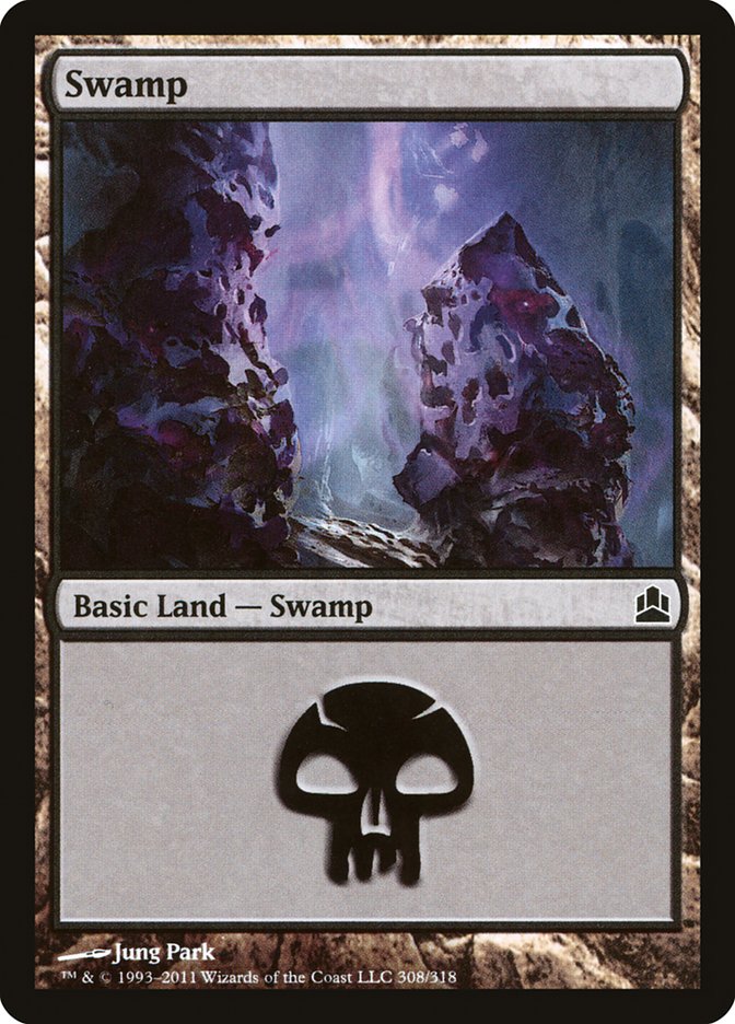 Swamp (308) [Commander 2011] - Magic: The Gathering - Card Brawlers | Quebec | Canada |