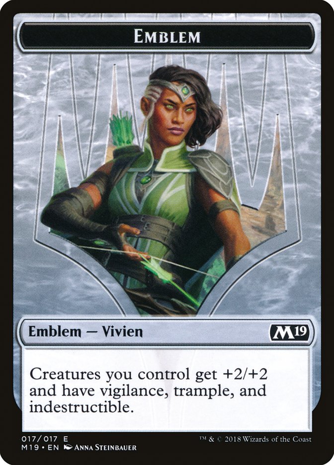 Vivien Reid Emblem [Core Set 2019 Tokens] - Magic: The Gathering - Card Brawlers | Quebec | Canada |