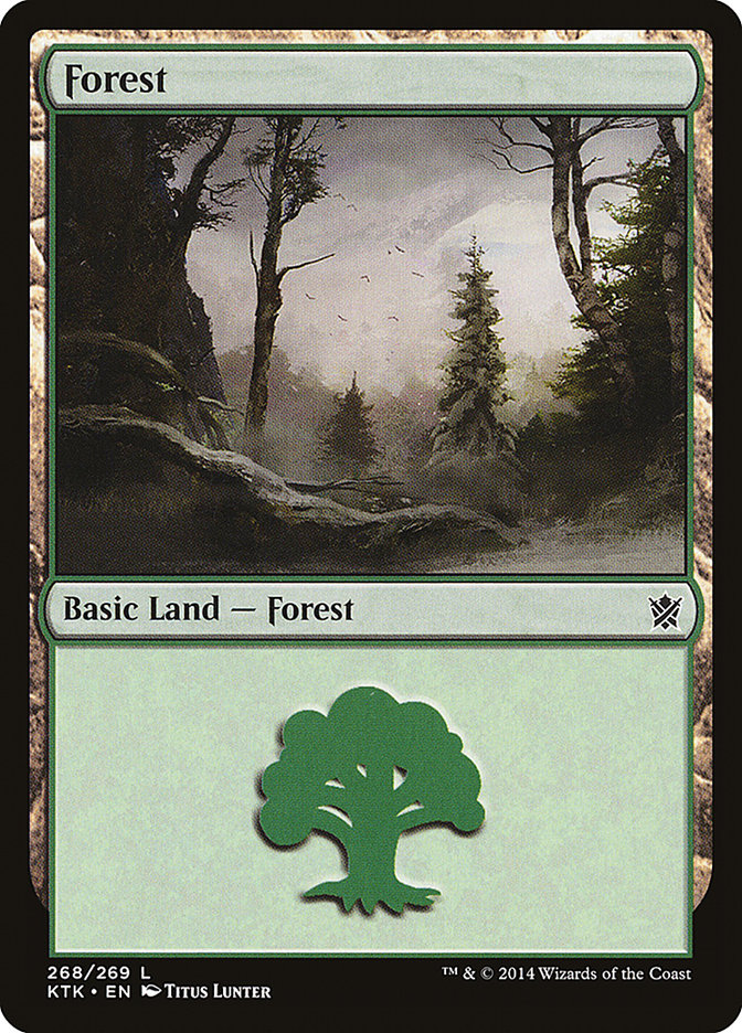 Forest (268) [Khans of Tarkir] - Magic: The Gathering - Card Brawlers | Quebec | Canada |