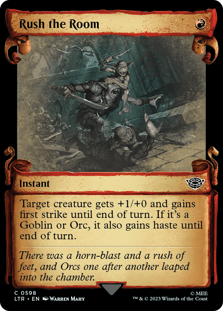 Rush the Room [The Lord of the Rings: Tales of Middle-Earth Showcase Scrolls] - Magic: The Gathering - Card Brawlers | Quebec | Canada |