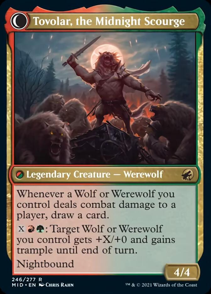 Tovolar, Dire Overlord // Tovolar, the Midnight Scourge [Innistrad: Midnight Hunt] - Magic: The Gathering - Card Brawlers | Quebec | Canada |