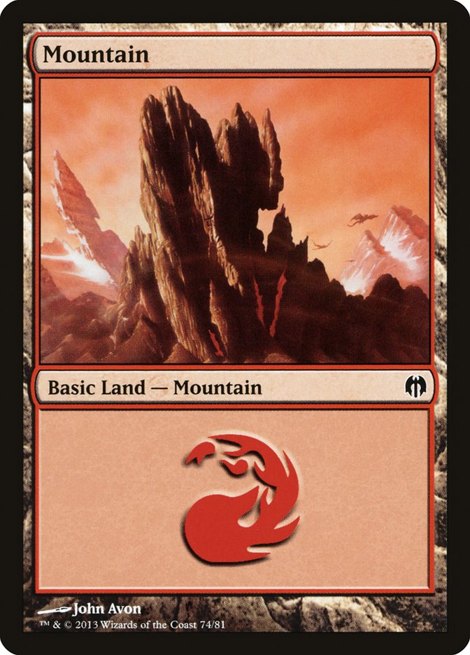 Mountain (74) [Duel Decks: Heroes vs. Monsters] - Magic: The Gathering - Card Brawlers | Quebec | Canada |