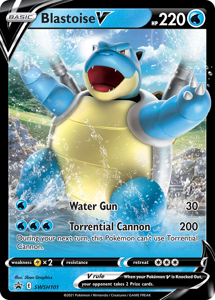 Blastoise V (SWSH101) [Sword & Shield: Black Star Promos] - Pokémon - Card Brawlers | Quebec | Canada |