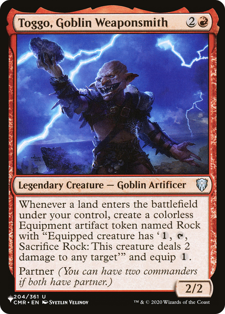 Toggo, Goblin Weaponsmith [The List] - Magic: The Gathering - Card Brawlers | Quebec | Canada |