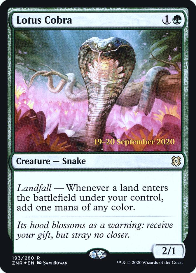 Lotus Cobra [Zendikar Rising Prerelease Promos] - Magic: The Gathering - Card Brawlers | Quebec | Canada |