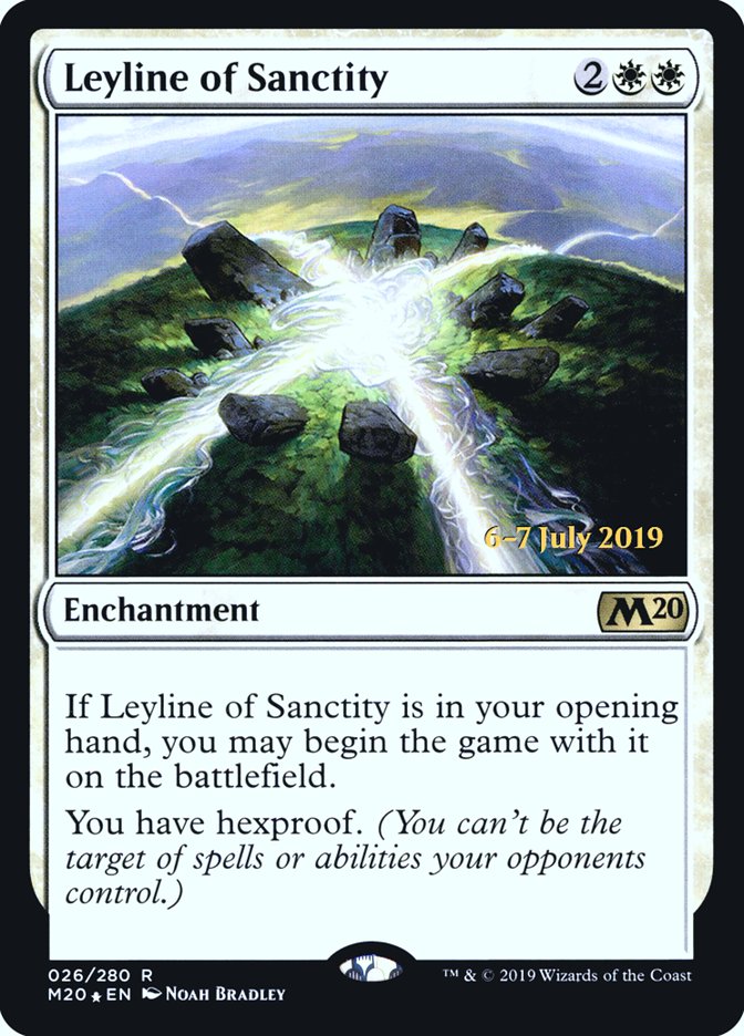 Leyline of Sanctity [Core Set 2020 Prerelease Promos] - Magic: The Gathering - Card Brawlers | Quebec | Canada |