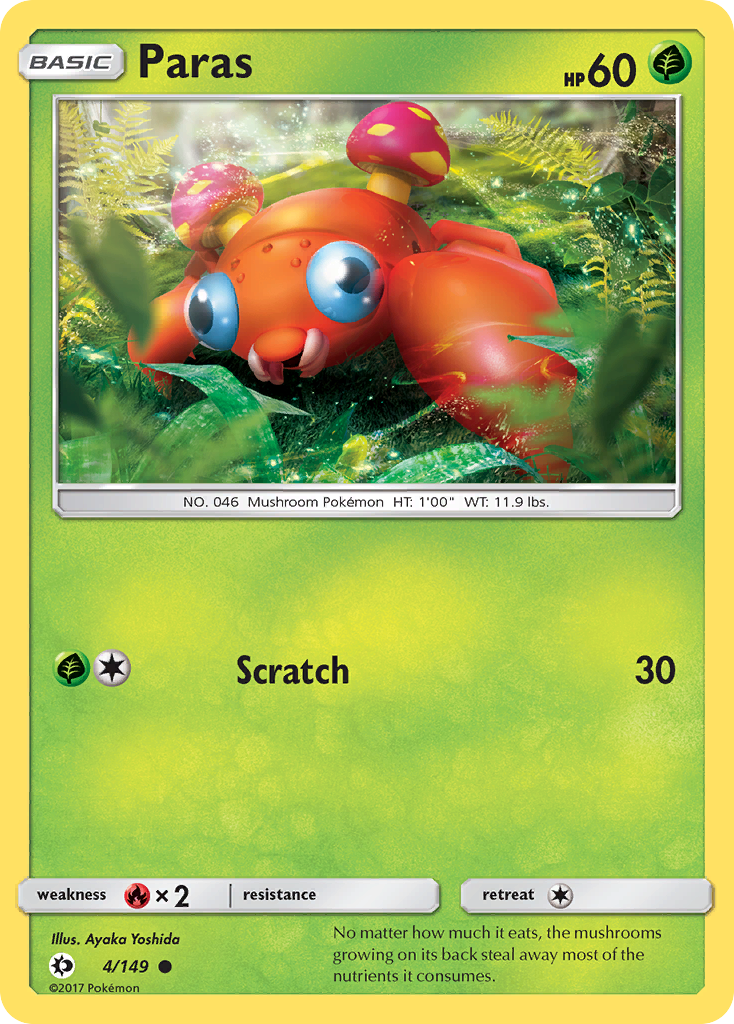 Paras (4/149) [Sun & Moon: Base Set] - Pokémon - Card Brawlers | Quebec | Canada |