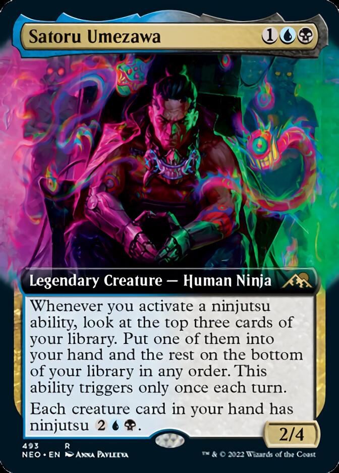 Satoru Umezawa (Extended Art) [Kamigawa: Neon Dynasty] - Magic: The Gathering - Card Brawlers | Quebec | Canada |