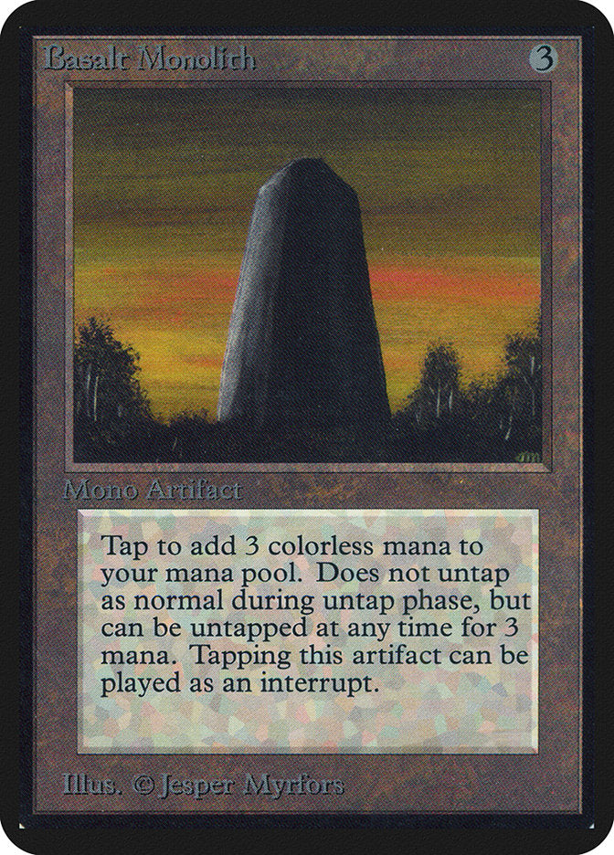Basalt Monolith [Alpha Edition] - Magic: The Gathering - Card Brawlers | Quebec | Canada |