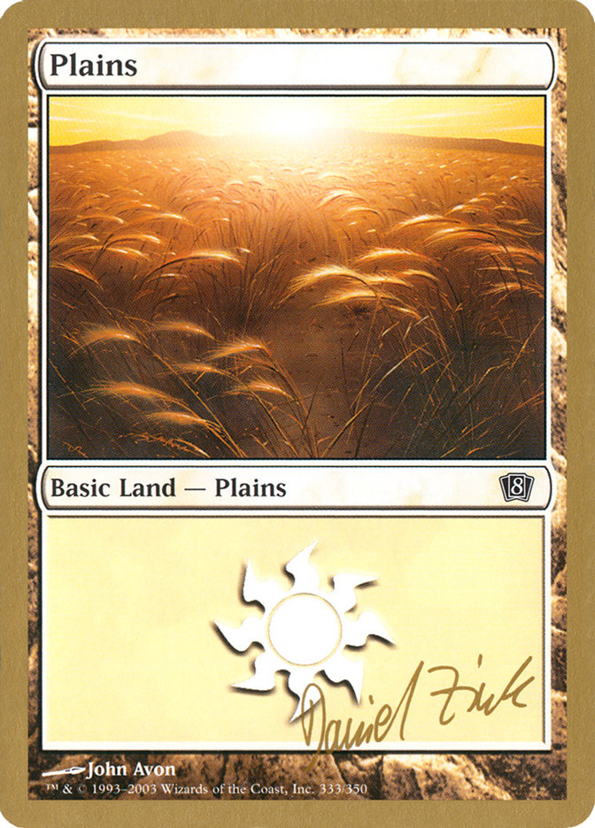 Plains (dz333) (Daniel Zink) [World Championship Decks 2003] - Magic: The Gathering - Card Brawlers | Quebec | Canada |