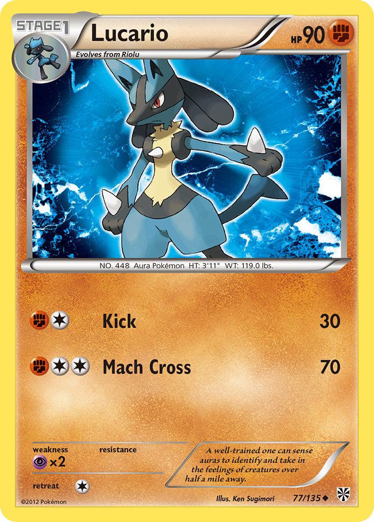 Lucario (77/135) [Black & White: Plasma Storm] - Pokémon - Card Brawlers | Quebec | Canada |