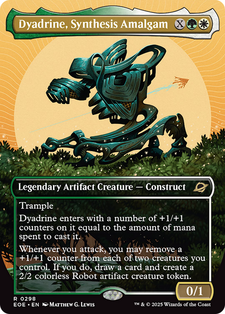 Dyadrine, Synthesis Amalgam (Borderless) [Edge of Eternities] - Magic: The Gathering - Card Brawlers | Quebec | Canada |