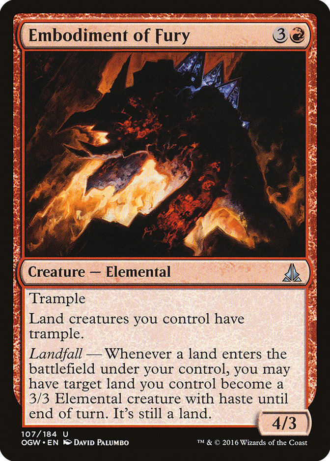 Embodiment of Fury [Oath of the Gatewatch] - Magic: The Gathering - Card Brawlers | Quebec | Canada |