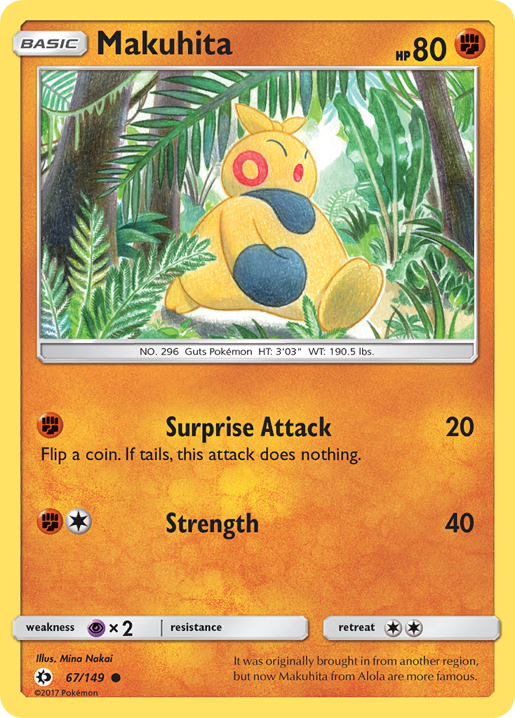 Makuhita (67/149) [Sun & Moon: Base Set] - Pokémon - Card Brawlers | Quebec | Canada |
