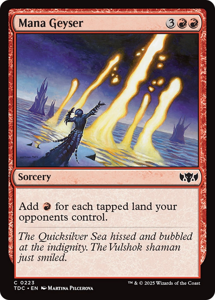 Mana Geyser [Tarkir: Dragonstorm Commander] - Magic: The Gathering - Card Brawlers | Quebec | Canada |