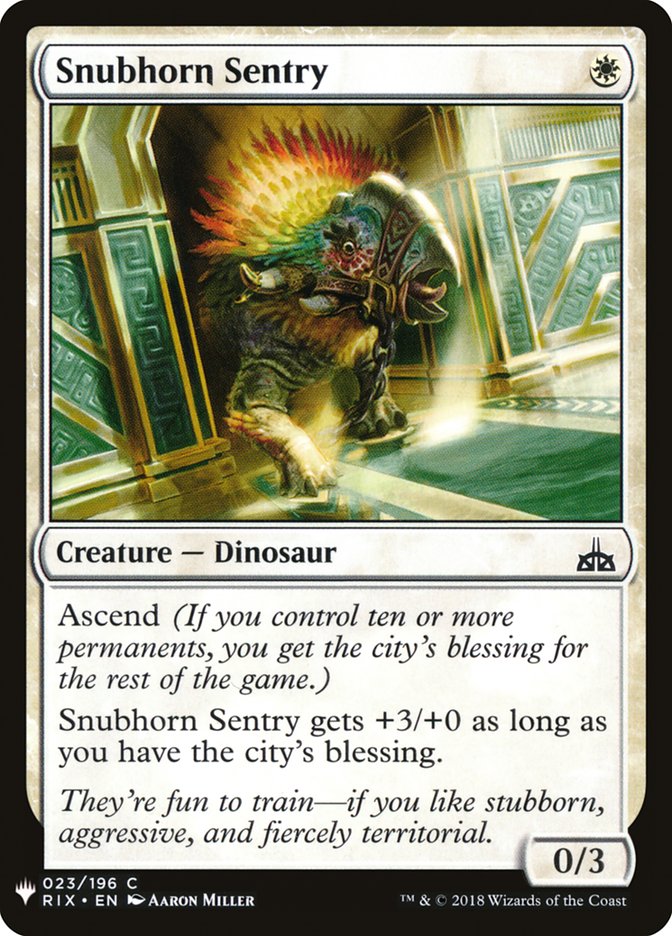 Snubhorn Sentry [Mystery Booster] - Magic: The Gathering - Card Brawlers | Quebec | Canada |