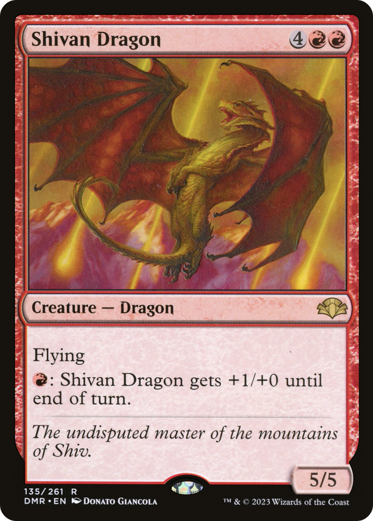 Shivan Dragon [Dominaria Remastered] - Magic: The Gathering - Card Brawlers | Quebec | Canada |