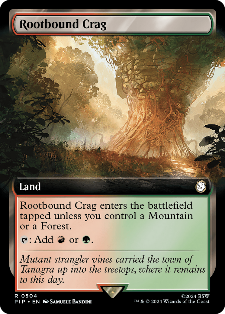 Rootbound Crag (Extended Art) [Fallout] - Magic: The Gathering - Card Brawlers | Quebec | Canada |