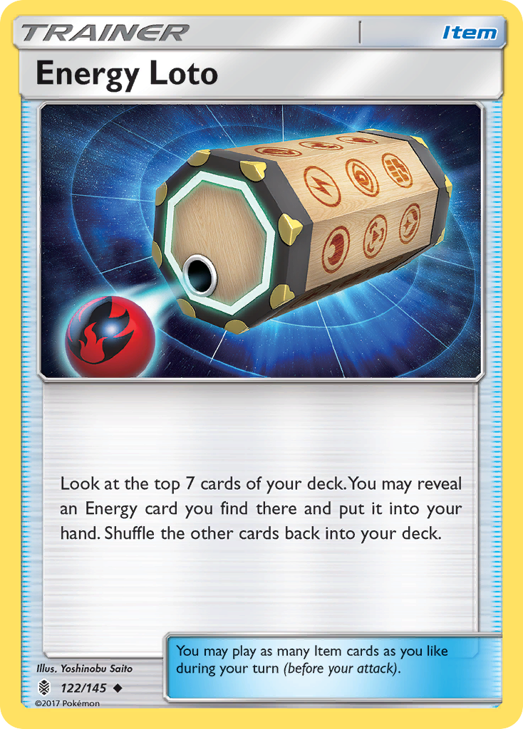 Energy Loto (122/145) [Sun & Moon: Guardians Rising] - Pokémon - Card Brawlers | Quebec | Canada |