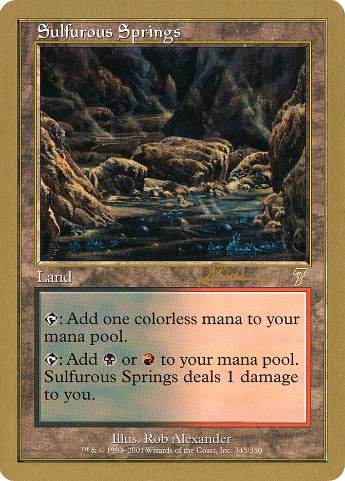 Sulfurous Springs (Antoine Ruel) [World Championship Decks 2001] - Magic: The Gathering - Card Brawlers | Quebec | Canada |