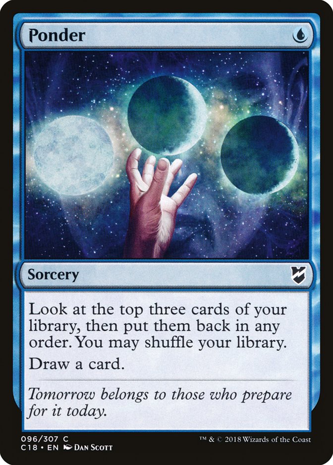 Ponder [Commander 2018] - Magic: The Gathering - Card Brawlers | Quebec | Canada |