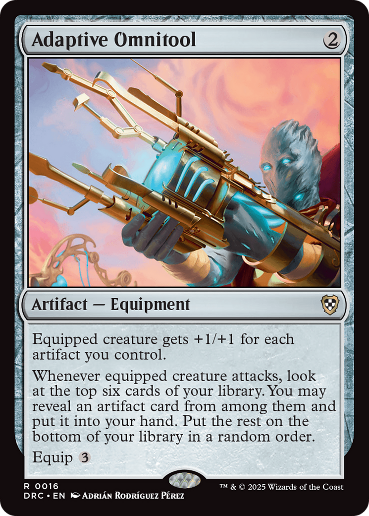 Adaptive Omnitool [Aetherdrift Commander] - Magic: The Gathering - Card Brawlers | Quebec | Canada |