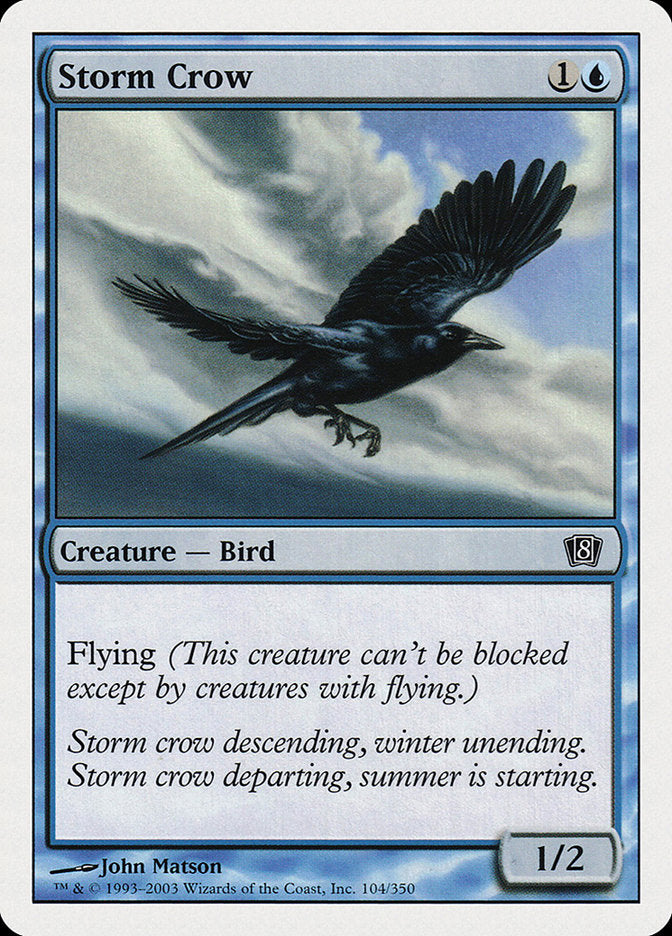 Storm Crow [Eighth Edition] - Magic: The Gathering - Card Brawlers | Quebec | Canada |