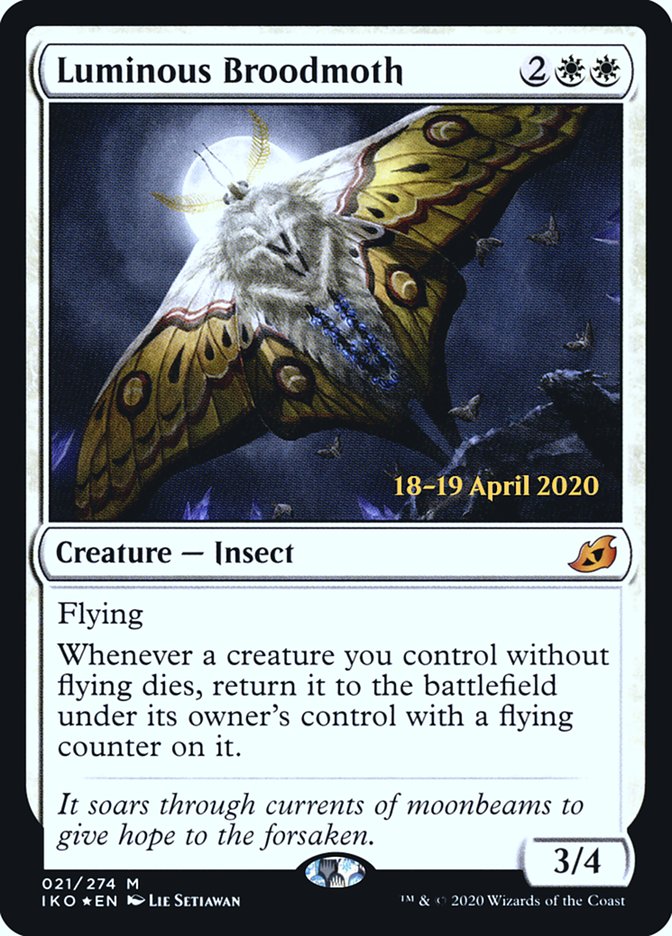 Luminous Broodmoth [Ikoria: Lair of Behemoths Prerelease Promos] - Magic: The Gathering - Card Brawlers | Quebec | Canada |