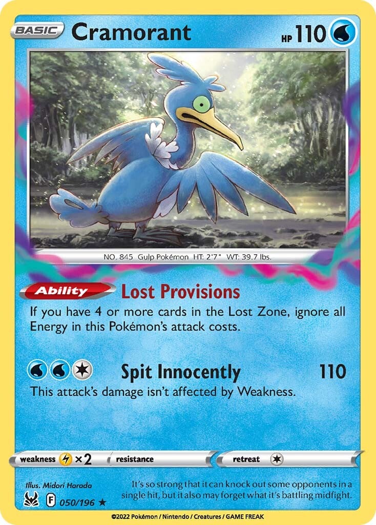 Cramorant (050/196) [Sword & Shield: Lost Origin] - Pokémon - Card Brawlers | Quebec | Canada |