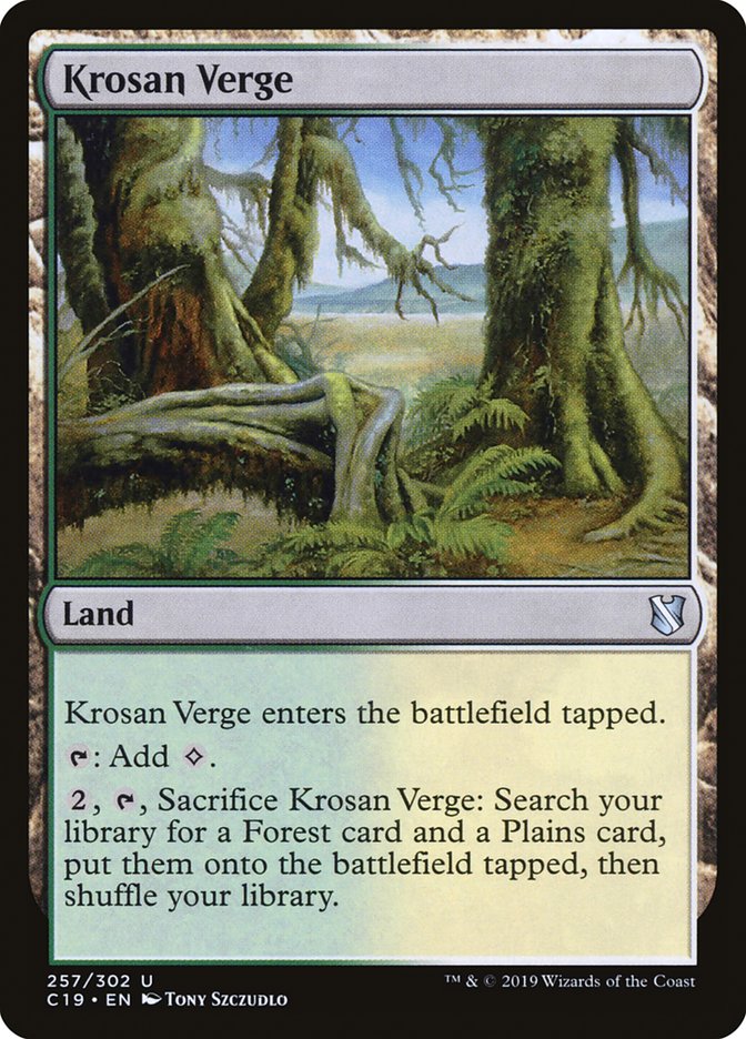 Krosan Verge [Commander 2019] - Magic: The Gathering - Card Brawlers | Quebec | Canada |