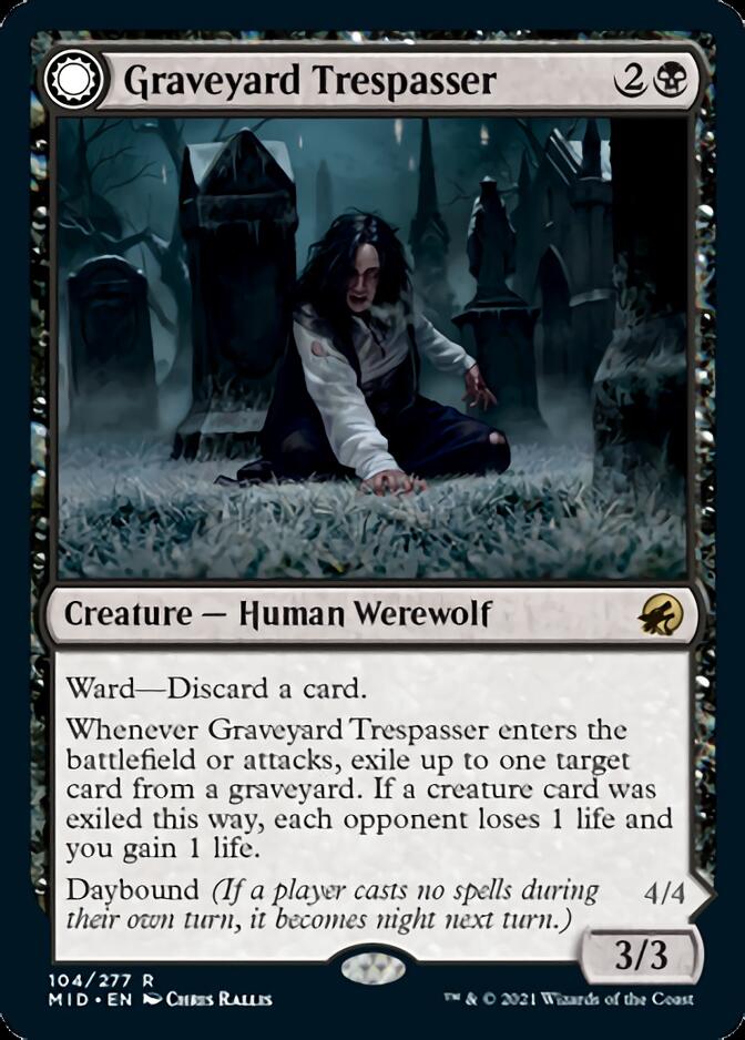 Graveyard Trespasser // Graveyard Glutton [Innistrad: Midnight Hunt] - Magic: The Gathering - Card Brawlers | Quebec | Canada |