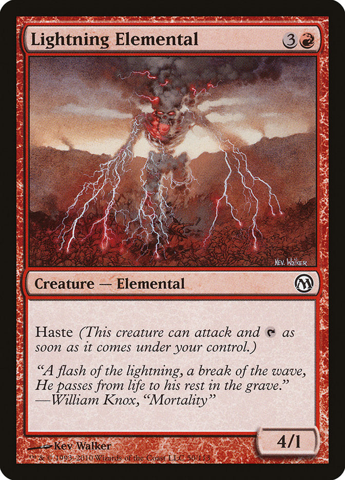 Lightning Elemental [Duels of the Planeswalkers] - Magic: The Gathering - Card Brawlers | Quebec | Canada |