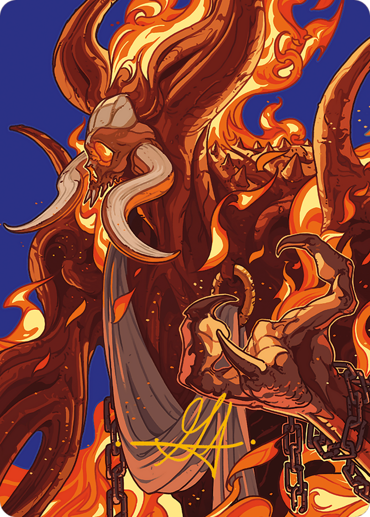 Phlage, Titan of Fire's Fury Art Card (Gold-Stamped Signature) [Modern Horizons 3 Art Series] - Magic: The Gathering - Card Brawlers | Quebec | Canada |