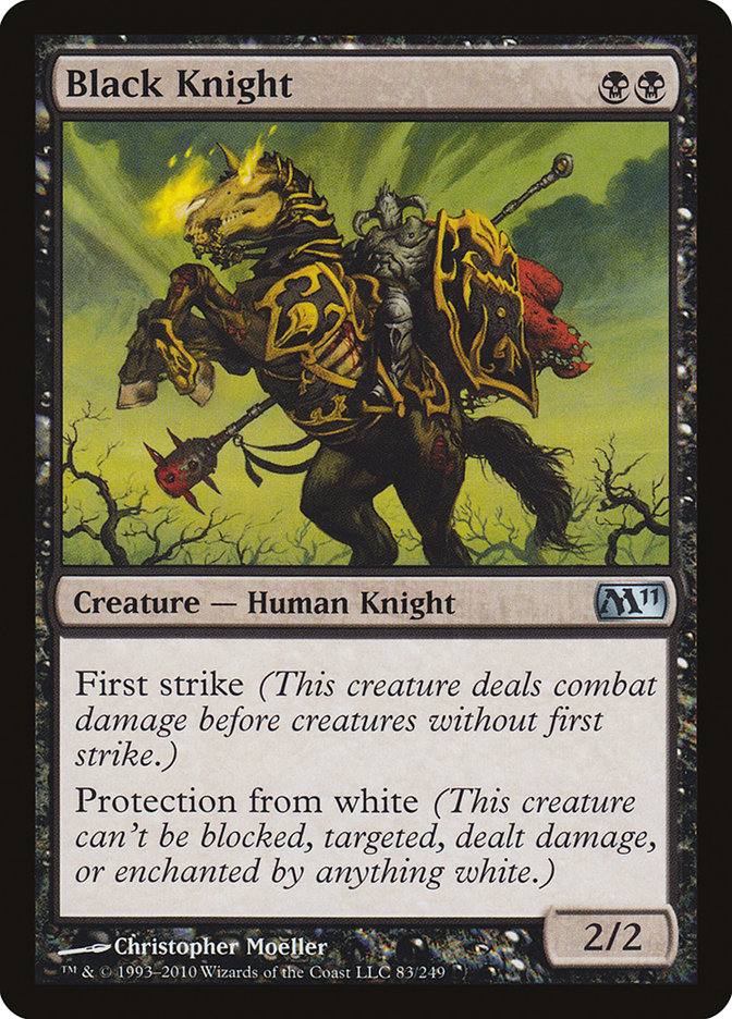 Black Knight [Magic 2011] - Magic: The Gathering - Card Brawlers | Quebec | Canada |